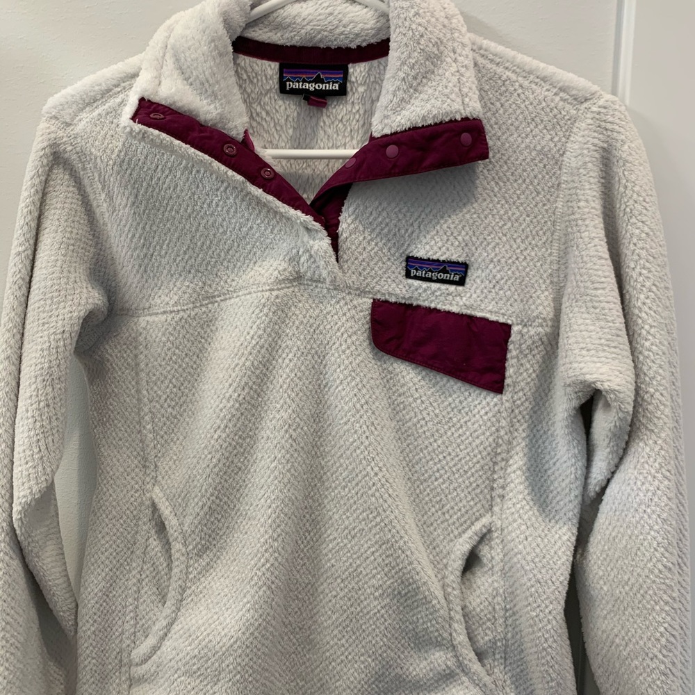 patagonia fleece quarter button up